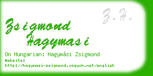 zsigmond hagymasi business card